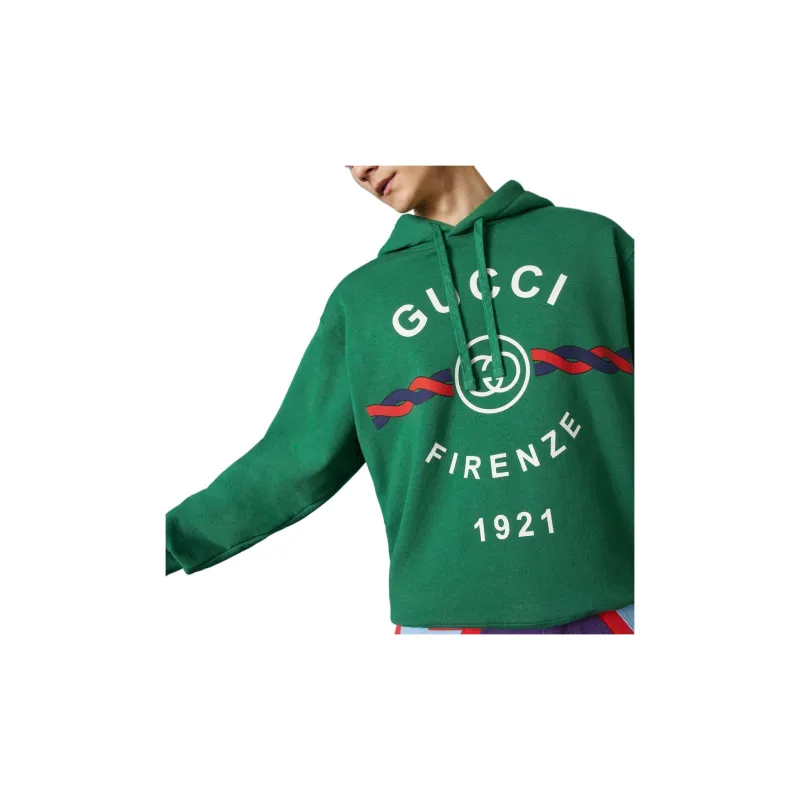 GUCCI Interlocking G Cotton Hoodie-3