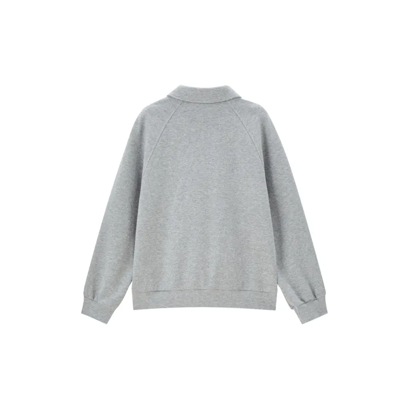UNIQLO Polo Shirt Women's Light Heather Gray-1