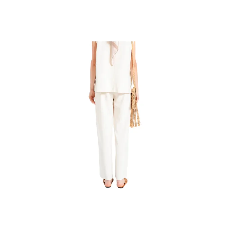 BESIONIA SS24 Casual Pants Women's White-2
