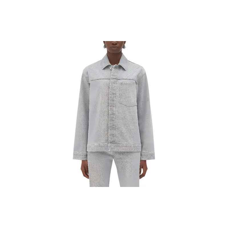Bottega Veneta Long Sleeved Regular Fit Denim Jacket-1