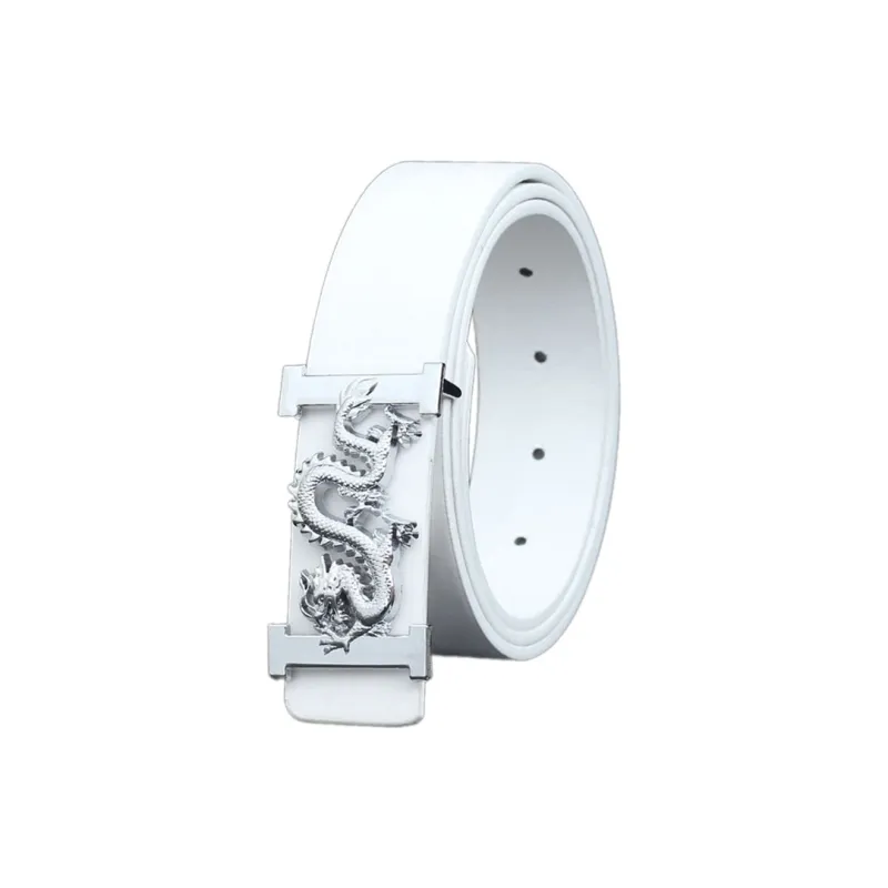 NOME Alloy Leather Belts Unisex 3.5cm-1