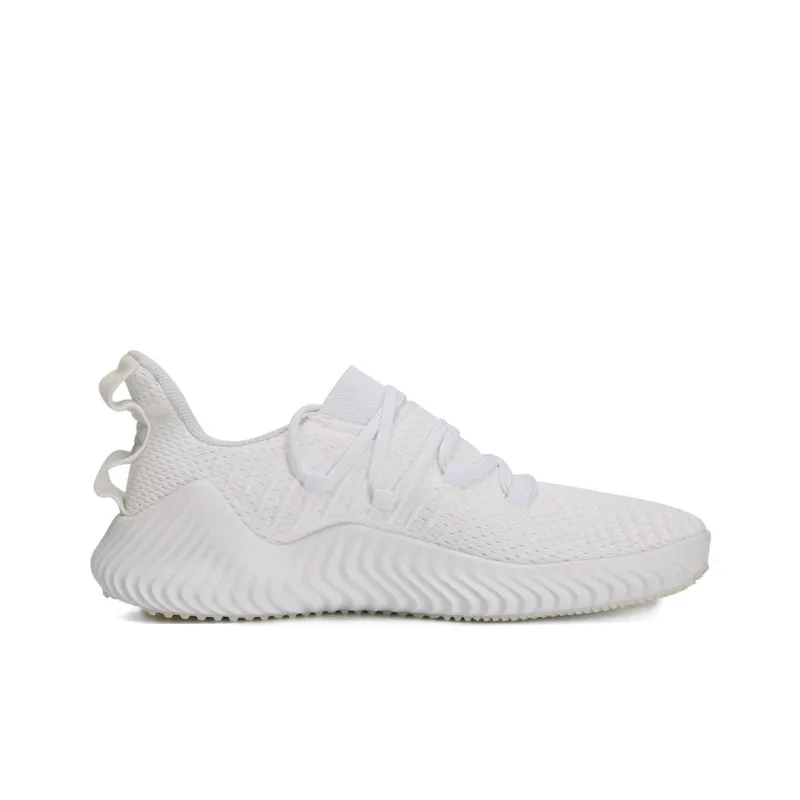 Adidas AlphaBounce Abrasion Resistant Slip Resistant Low Top Training Shoes Men's White-1