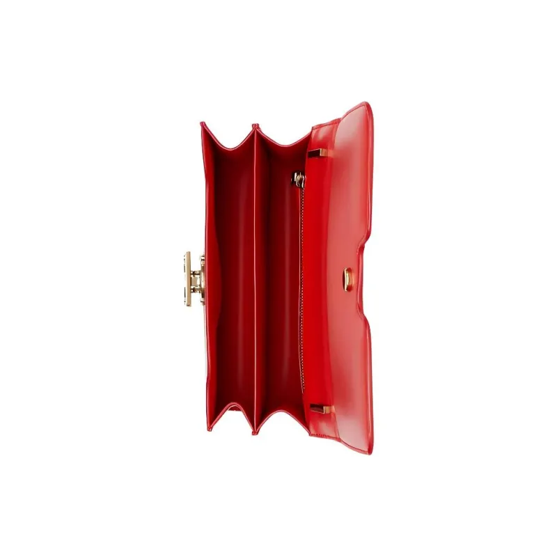 Burberry Small Tb Monogram Grainy Leather Shoulder Bag 'Bright Red'-2