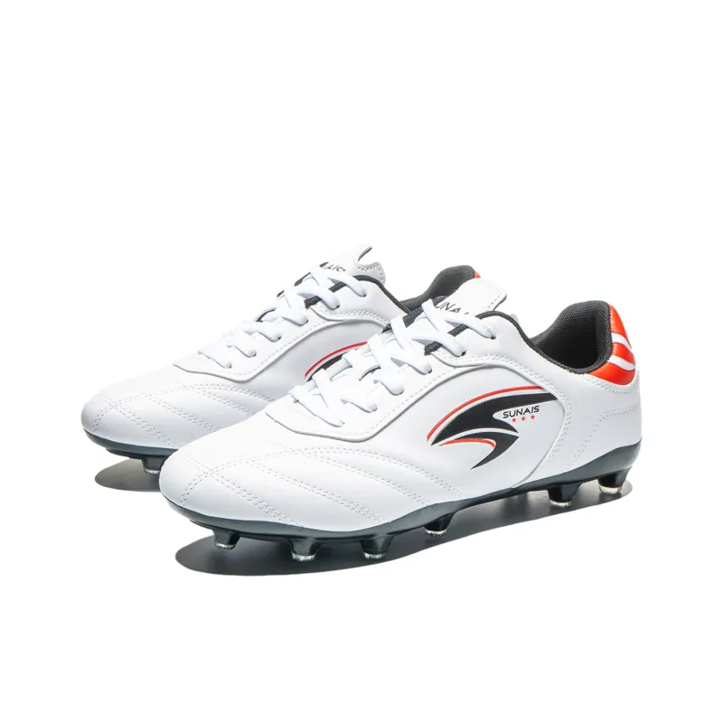 SUNAIS Soccer Shoes Unisex Low Top White-2