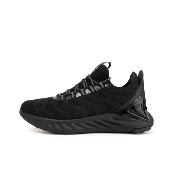 PEAK Tai Ji1.0 Cushioning Breathable Coverage Low Top Running Shoes Men's All Black