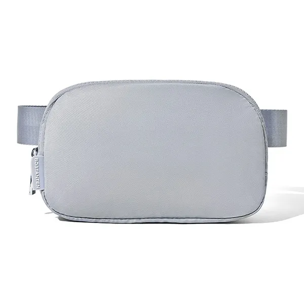 BOSTANTEN Fabric Fanny Pack Sling Bags Small Size Unisex Black/Gray-8