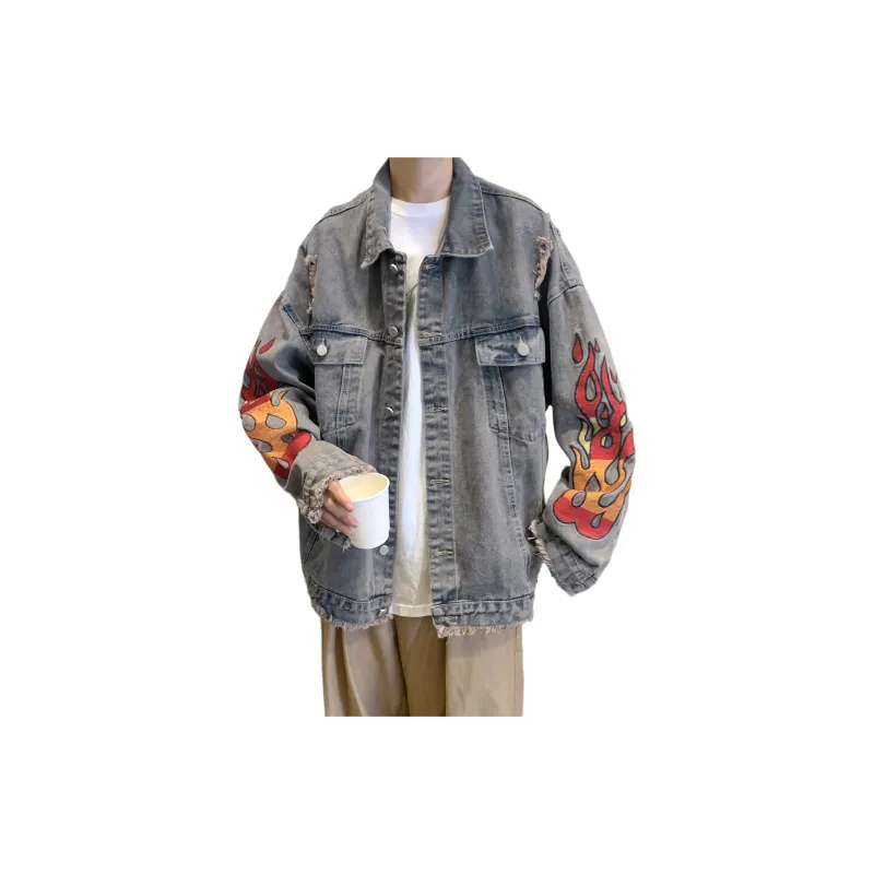 TESTUNG Denim Jacket Unisex Blue-10