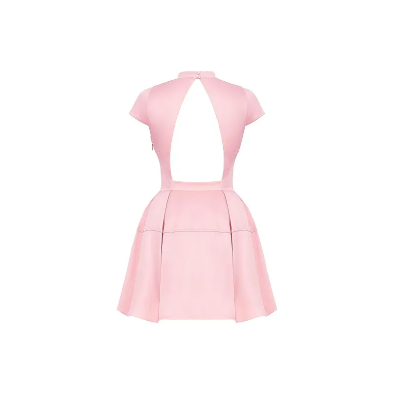 HOUSE OF CB Saida Short Sleeved Dress Women's PINK/Pink-7