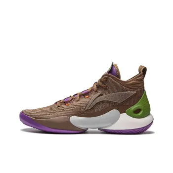 LiNing YuShuai 18 Cushioning Anti Slip And Wear Resistant Lightweight Rebound Low Top Basketball Shoes Men's Brown