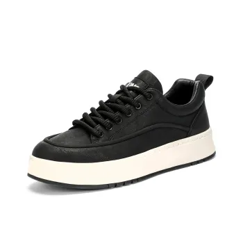 RED DRAGONFLY Flat Shoes Lightweight And Breathable Low Top Casual Shoes Men's Black Brown