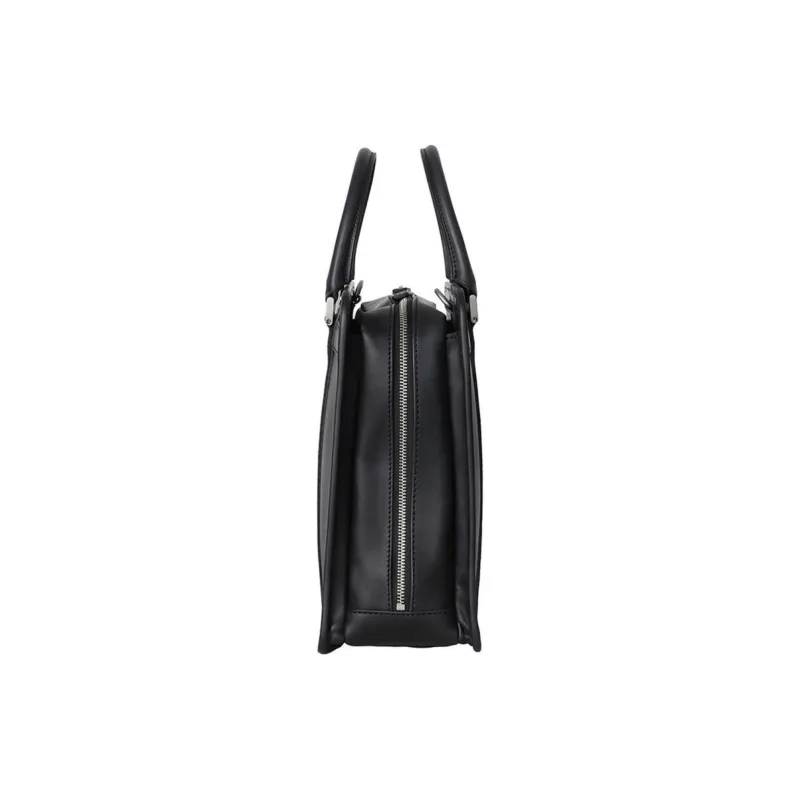 SAMSONITE Cow Leather Briefcases Handbags Large Size Unisex Black-2