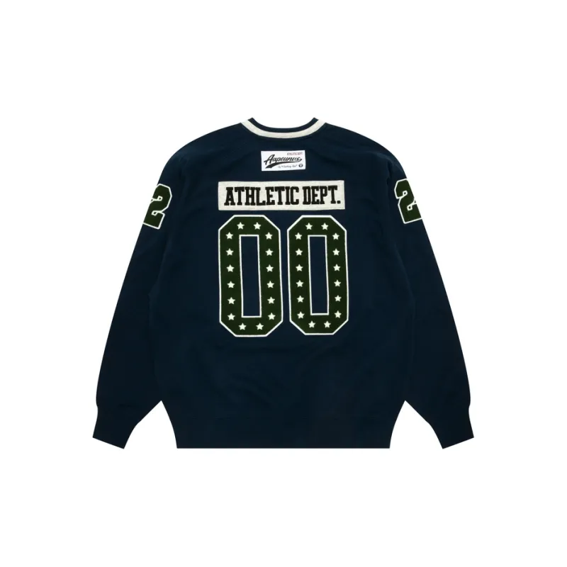 Aape Logo patch V neck Sweatshirt-1