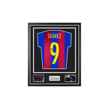 Three For FC Barcelona Jersey Icons Certificate Framed Unisex