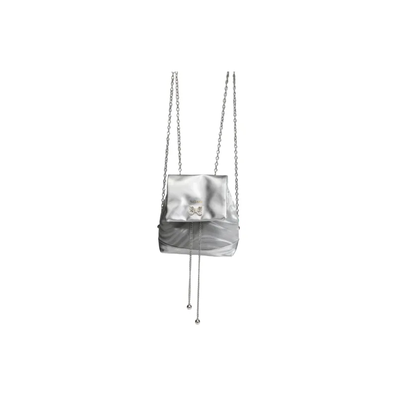 NOMK PU Backpack Small Size Women's Black/Silver-20