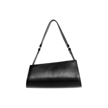 ARKET Cow Leather Handbag Shoulder Bag Medium Size Women's Black
