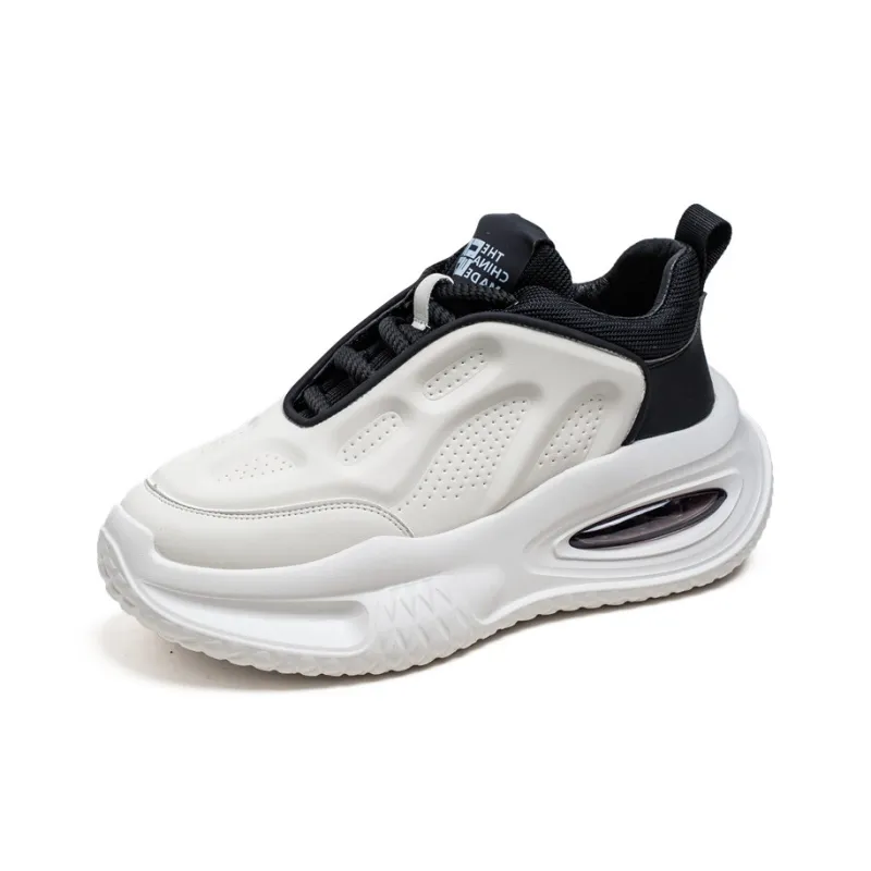 Wooden Rabbit Cushioning, Wear Resistant Mid Top Chunky Sneakers Men's-1