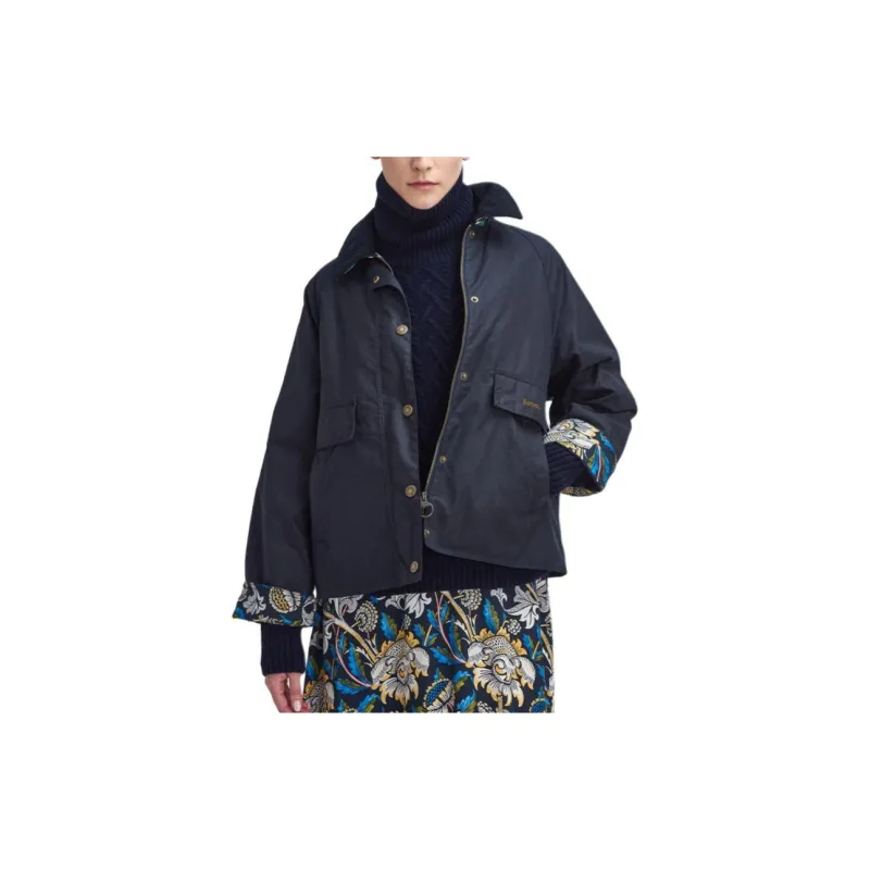 BARBOUR x William Morris FW24 Jackets Coats Women's Dark Blue-1
