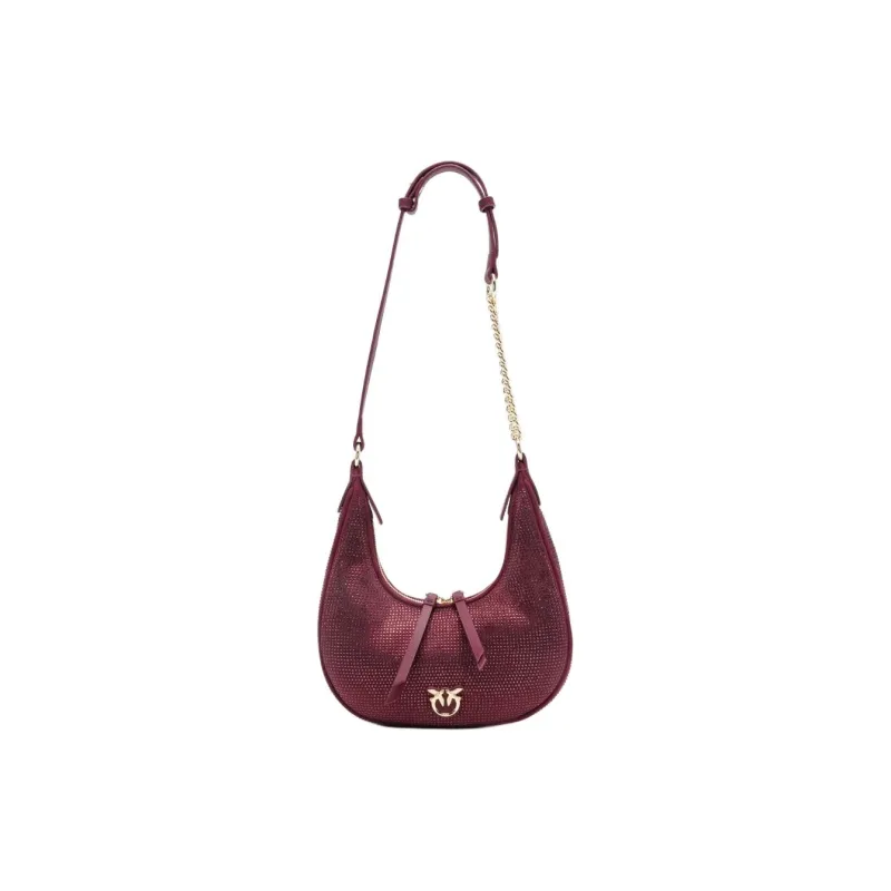 PINKO Brioche Polyester Crossbody Bag, Shoulder Bag Regular Unisex Burgundy-0