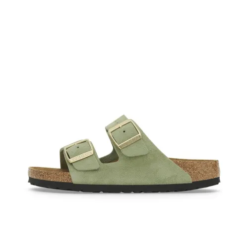 Birkenstock Arizona Soft Footbed Abrasion-Resistant Slide Slippers Women's Matcha Green Regular