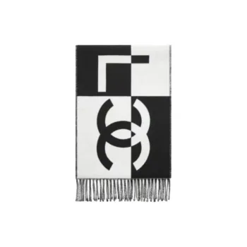 CHANEL 1986 1988 Logo intarsia Scarf