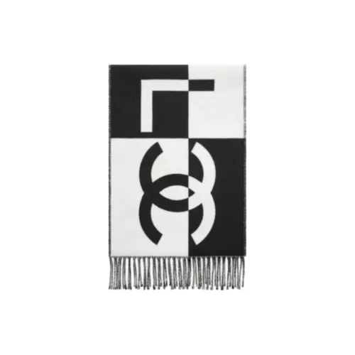 CHANEL 1986 1988 Logo intarsia Scarf
