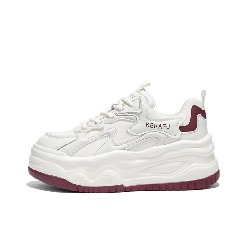KEKAFU Anti Slip Wear Resistant Low Top Chunky Sneakers Women's-15
