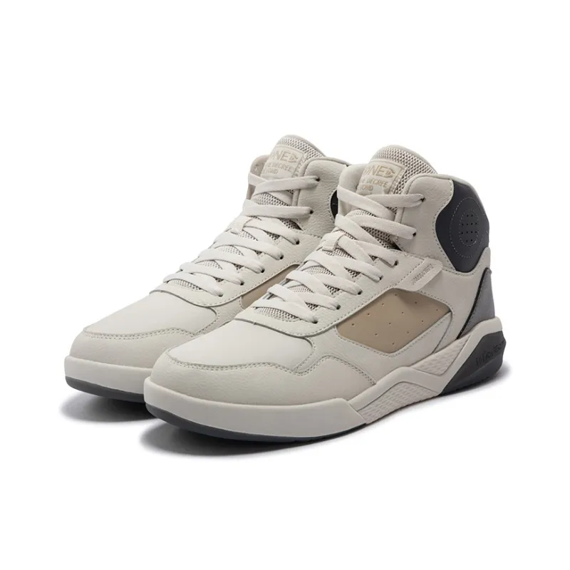 361° Winter Syndrome Cushioned Anti Slip And Wear Resistant Warm High Top Casual Shoes Men's Beige-2