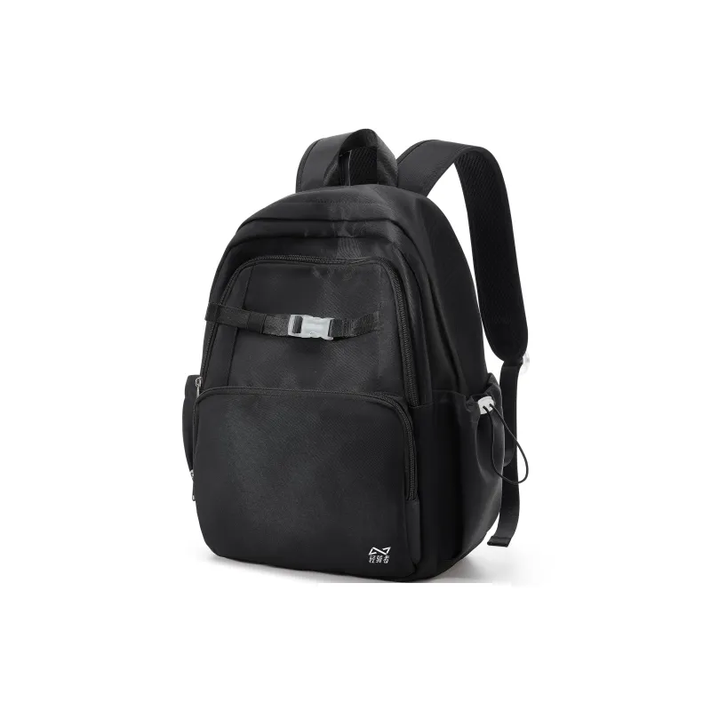 QING QI ZHE Fabric Backpacks Regular Unisex White Brown/Gray Purple/Black-14