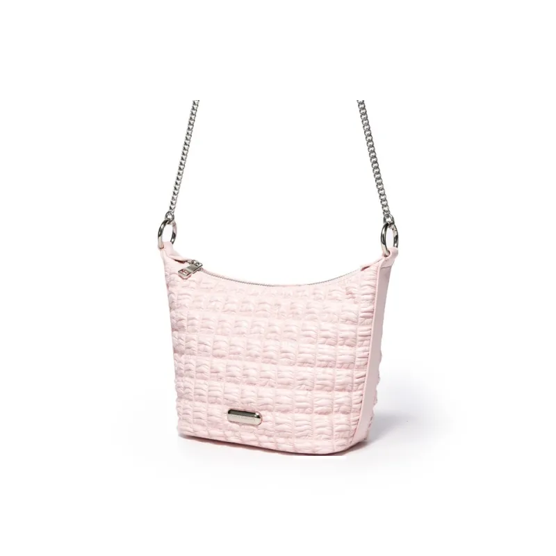 OMI Polyurethane Synthetic Leather Shoulder Bag, Crossbody Bag Regular Women's Black/White/Pink/Aqua Cloud Blue-7