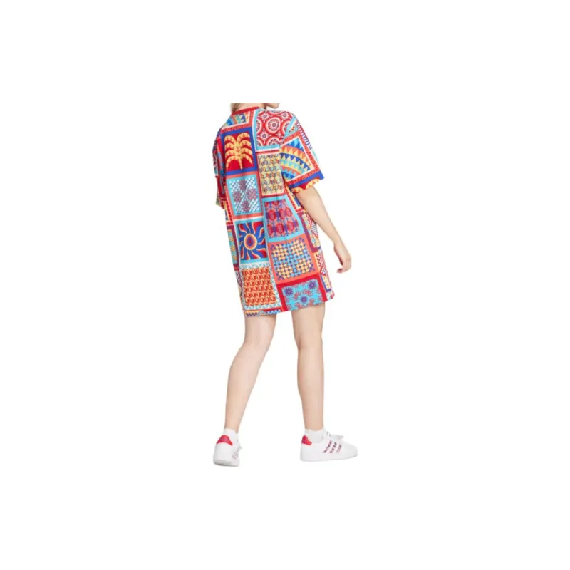 Adidas Free Shipping With AdiClub Adidas X Farm Rio Slim Dress-2