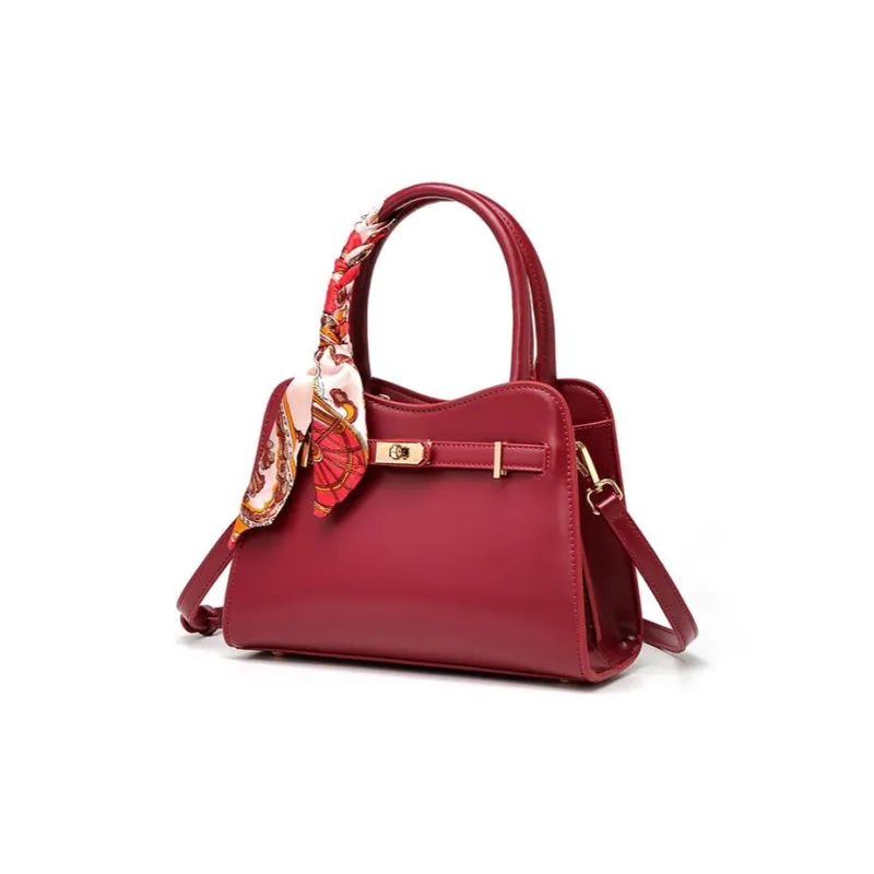 PAYOT Synthetic Leather Handbag One Shoulder Crossbody Women's Burgundy-1
