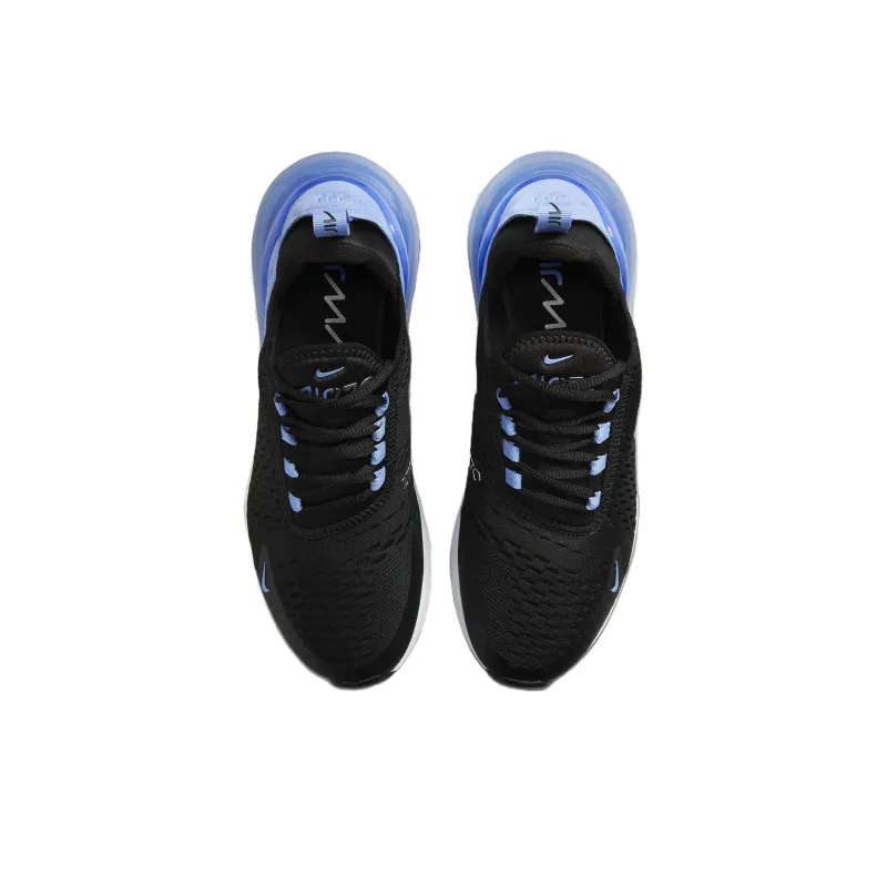 Nike Air Max 270 Black Metallic Silver Royal Pulse Women's-3