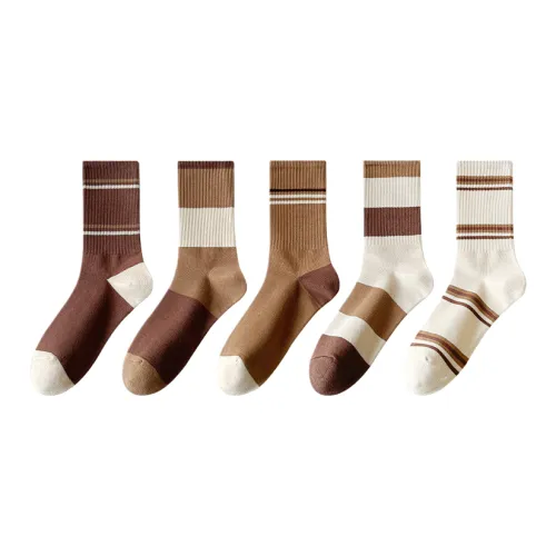 Lan Miao Mid Calf Socks Women's 5 Pack
