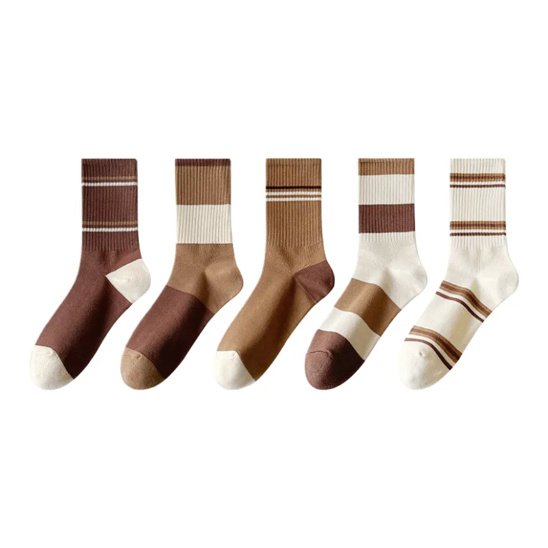 Lan Miao Mid Calf Socks Women's 5 Pack-0