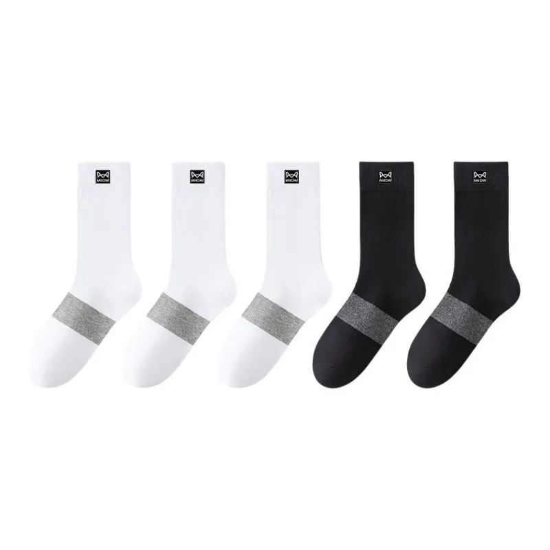 MIIOW Mid Calf Socks Men's 5 Pack-6