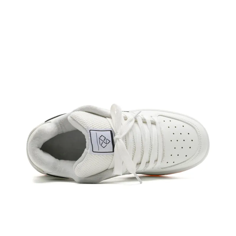 OAOQ Cushioning Height Increasing Abrasion Resistant Lightweight Mat Low Top Casual Shoes Unisex-53