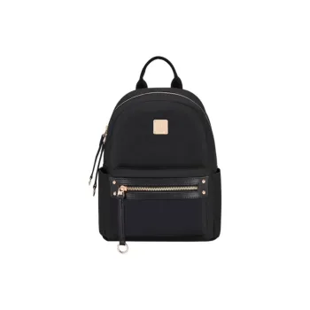Hush Puppies Fabric Backpack Medium Size Women's Black/Blue