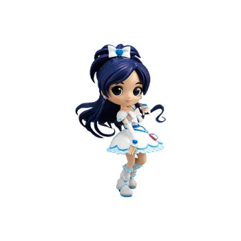 BANPRESTO Glass Factory Qposket Collection, Pretty Cure Girlish, White, 14cm Chibi Figures