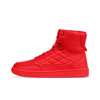 SOULSFENG Slip Resistant Water Resistant And Wear Resistant High Top Skateboard Shoes Men's Red