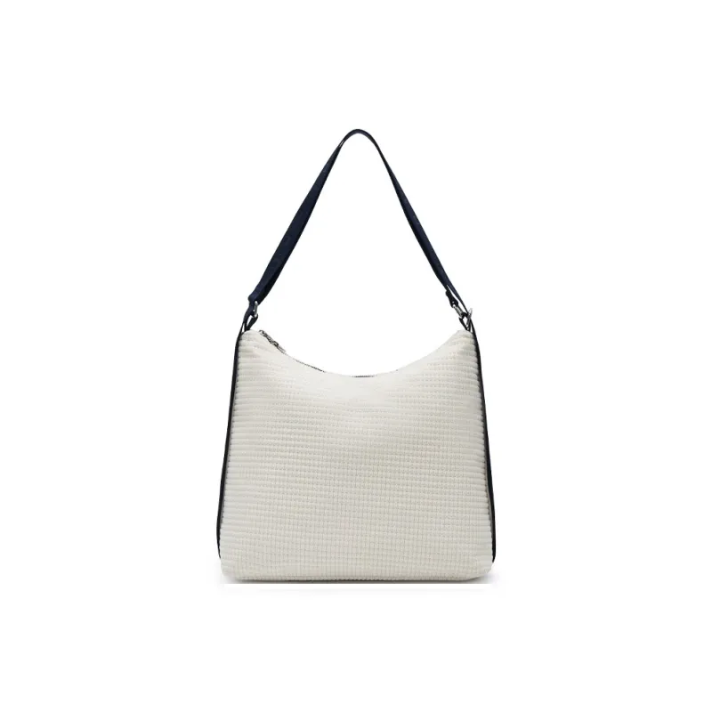 Champion Fabric Shoulder Bag Double Shoulder Classic Minimalist Style Individual Regular Unisex Dark Gray/Ecru/Black-3