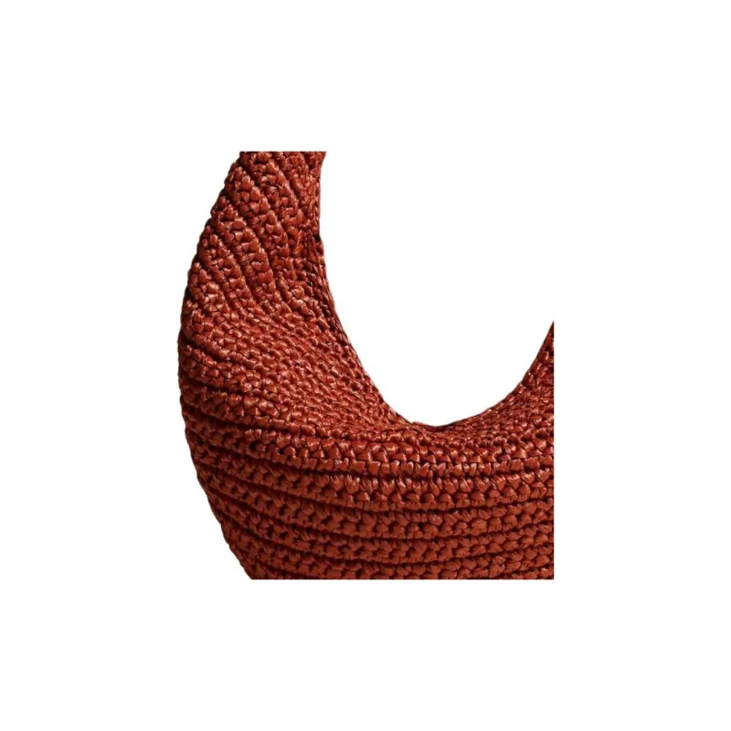 KHAITE Raffia Handbag Medium Size Women's Brown-3