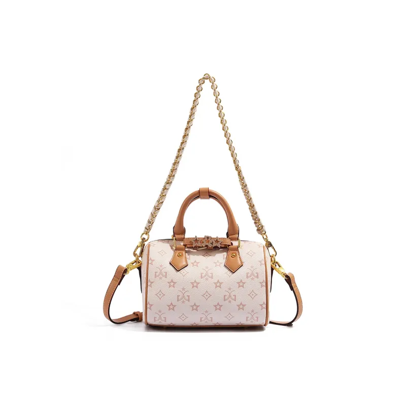 MISS GAIL Artificial Leather Handbag, Shoulder Bag, Crossbody Bag Regular Women's White Apricot-0