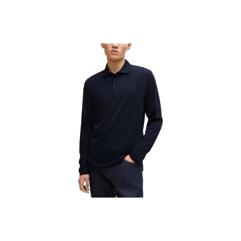 HUGO BOSS FW24 Polo Shirt Men's Dark Blue-2
