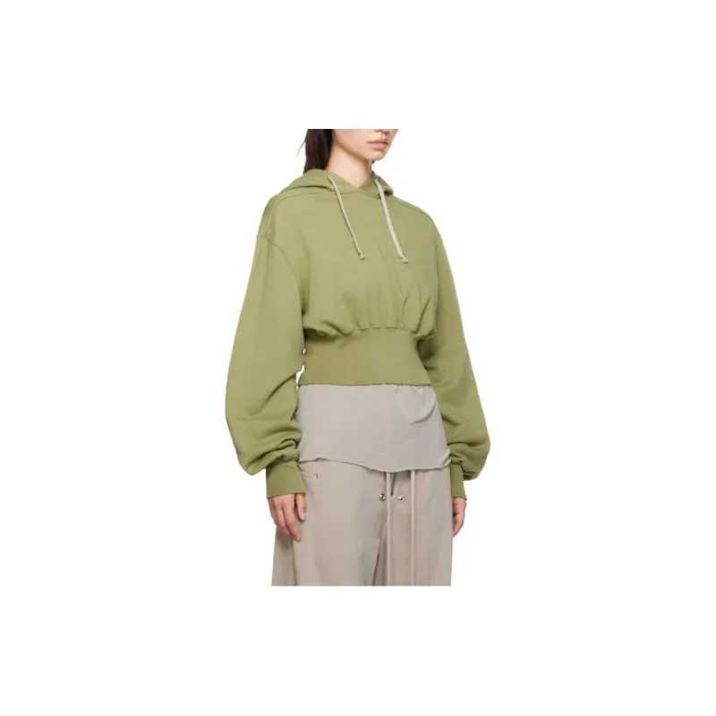 Rick Owens DRKSHDW Tatlin Drawstring Cropped Hoodie-2