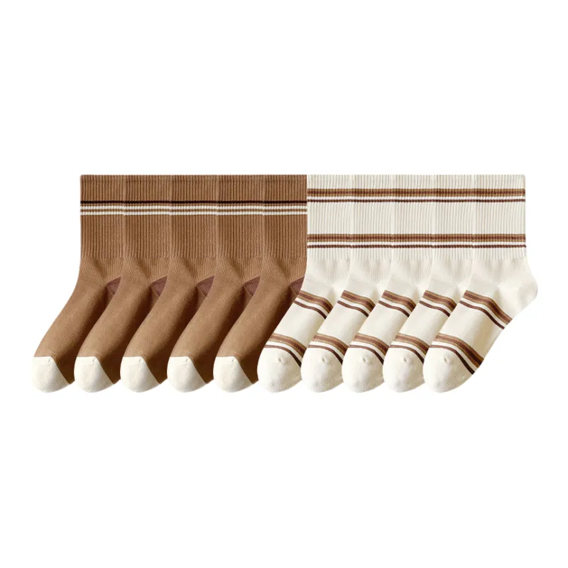 Lan Miao Mid Calf Socks Women's 10 Pack-6