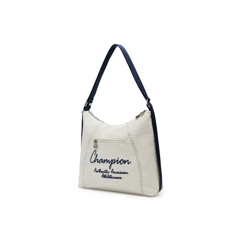Champion Fabric Shoulder Bag Double Shoulder Classic Minimalist Style Individual Regular Unisex Dark Gray/Ecru/Black-1