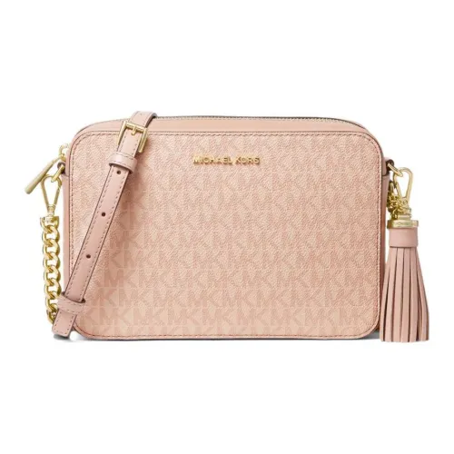 MICHAEL KORS Jet Set Canvas Camera Bags Crossbody Bag Shoulder Bag Medium Size Women's Pink
