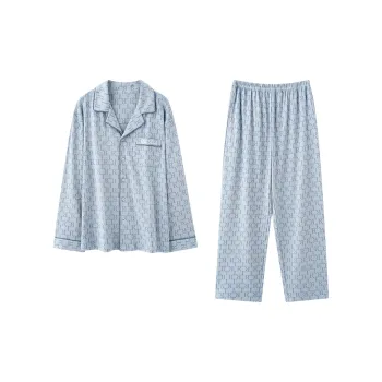 UAVAE Pajama Set Men's Light Blue