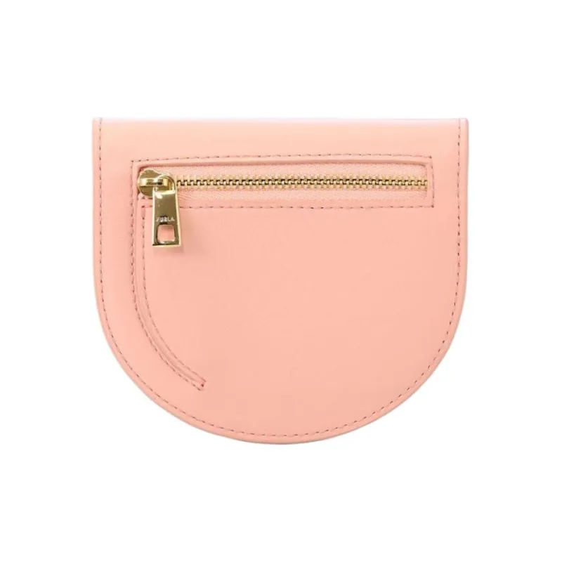 Furla Allegra Calfskin Card Holder Medium Size Women's Pink-1