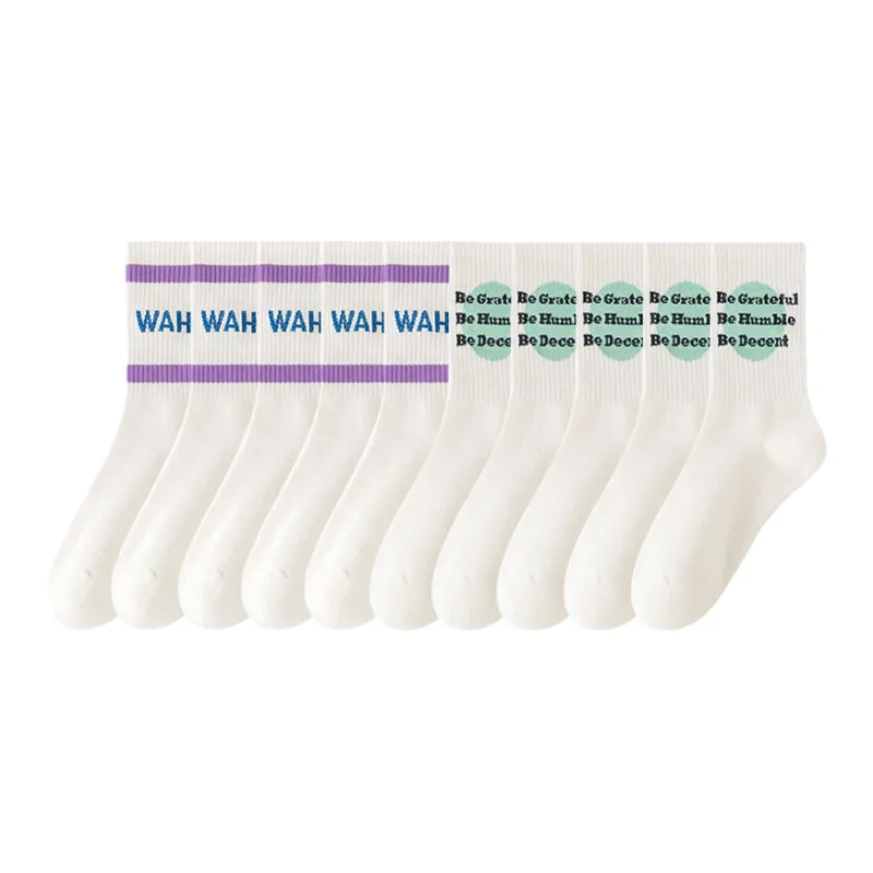 Lan Miao Mid Calf Socks Women's 10 Pack-4